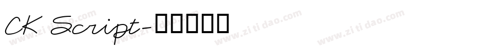 CK Script字体转换